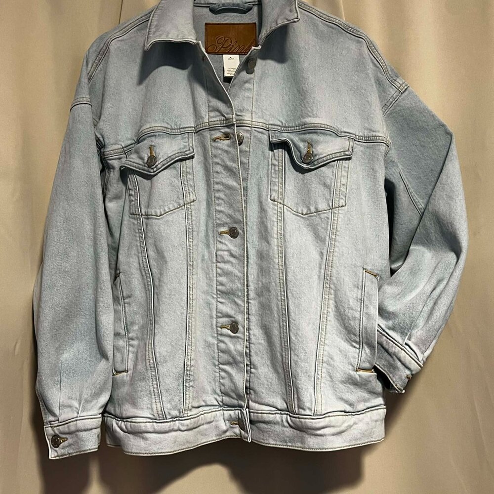 NWOT Victoria Secret Pink Trucker Jacket Oversized Size M - Picture 5 of 15